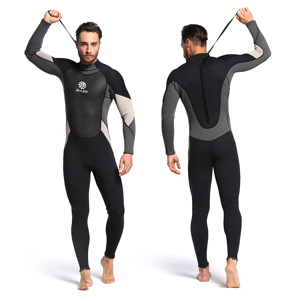 Generic Men's 3mm Back Zip Full Body Wetsuit Swimming Surfing Diving Snorkeling Suit Jumpsuit'-picture-26