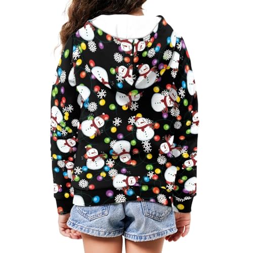 Image of Zipper Hoodie for Kids Full Zip Up Sweatshirt Active Coat Hooded Pullover with Pockets Size 6-16 Boys Girls