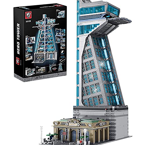 sookin Modular Haus Bausteine, 5883 Teilen Hero Tower Architektur Bausteine Bausatz Custom Bausteine Bauset Architektur…