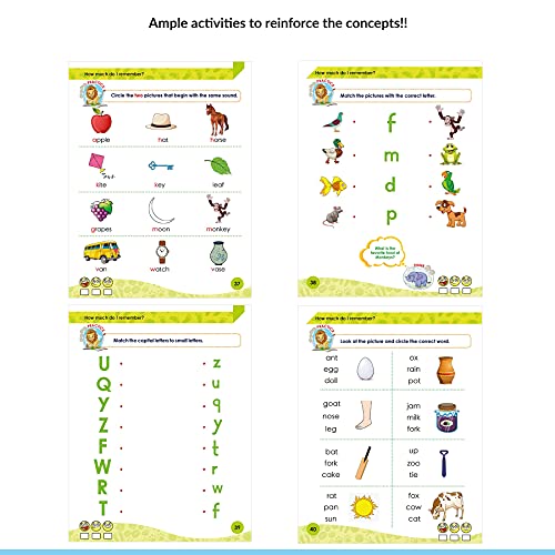 Image of Woodsnipe Tiny Steps - English Alphabet Practice Book C | Age 4 to 6 years | Learn Tracing and Writing Sight words, Sentences, Phonics | Activity Book for Senior KG Kids