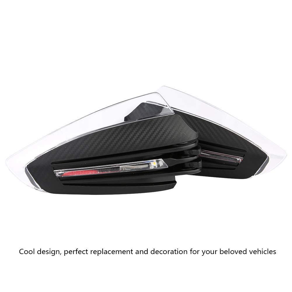 Paramani per Moto, 2 Pezzi 7/8 "Paramani universali per Moto Protezione per Scudo per Le Mani Protezione indicatori di direzione a LED