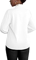Vista 5 de Vrtige Camisa de mujer elegante con cuello de lazo, manga larga, blusa para la oficina