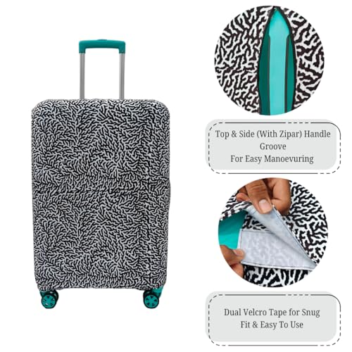 Image of Printed Travel Luggage Cover for Suitcase - Stretchable & Scratchproof Trolley Bag Protector