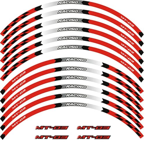 Bandes de roues 17 Yamaha MT-03 autocollants pour jantes abîmées