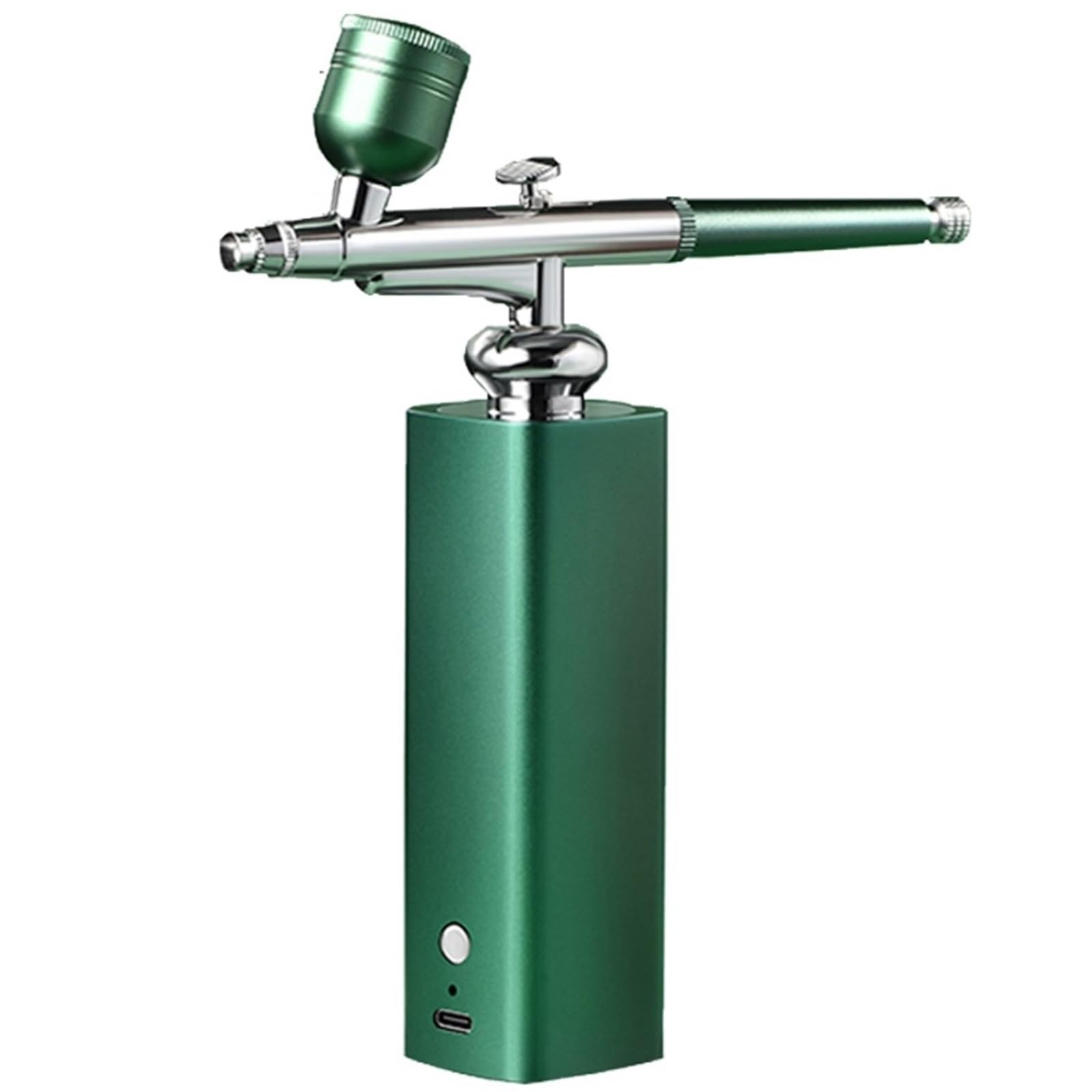Sprężarka powietrza Airbrush Przenośny aerograf do paznokci Cake Tattoo Makeup Air Brush Nail Art Paint Compressor Precyzyjna Kontrola(Green)