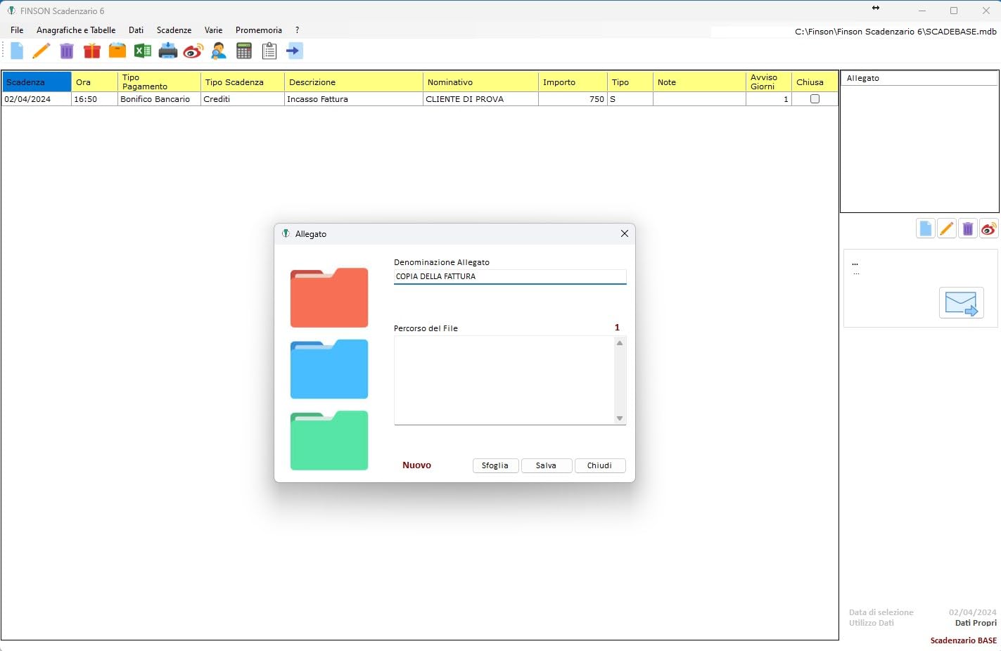 Scadenzario 6 - Il software completo per la gestione delle scadenze per l'ufficio e il privato