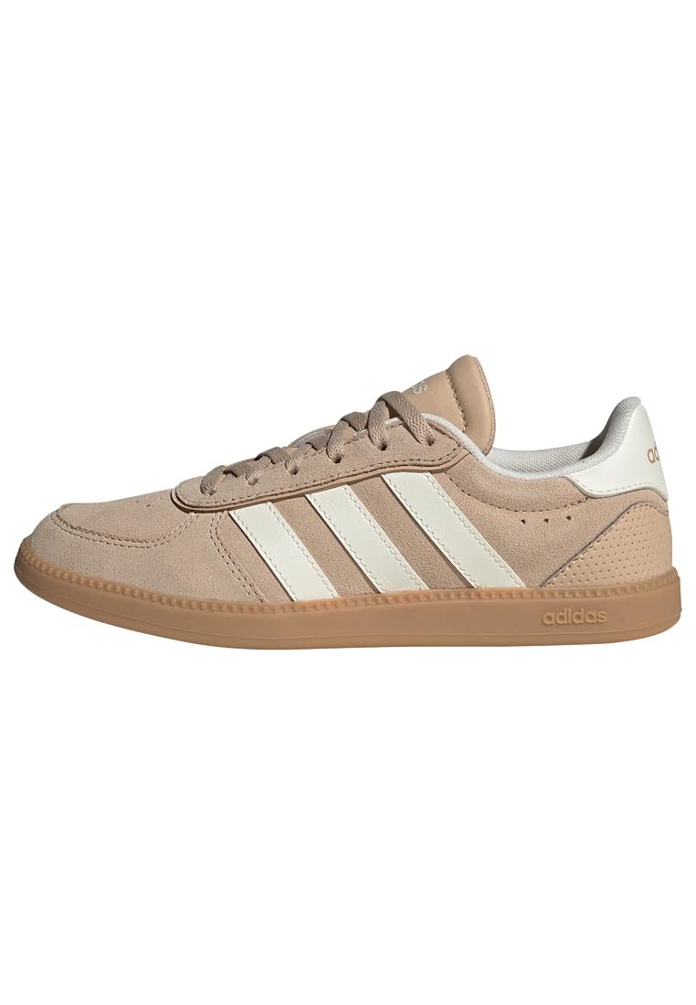 adidas Uniseks - dzieci BREAKNET SLEEK SHOES JUNIOR, magic beige/off white/GUM 3, 39 1/3 EU