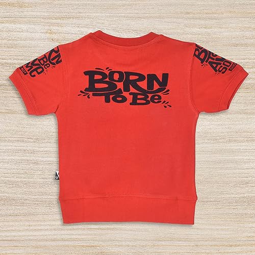 Image of Fancy Kids Pure Cotton T-Shirt And Denim Jeans Shorts Set For Boys
