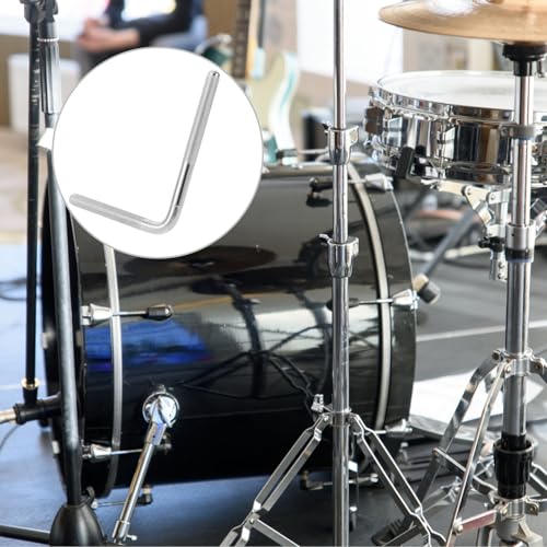 Varilla extensora para soporte de campana de metal para kit de batería con diseño compacto y portátil, accesorio versátil para percusión miniatura 5