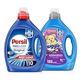 Persil Liquid Laundry Detergent, ProClean Scent, 110 Loads, Blue, 82.5 Fl Oz, Original + Snuggle...