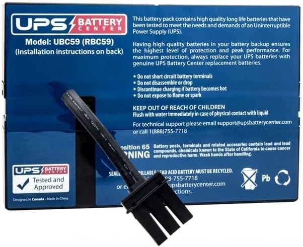 RBC59 UPSBatteryCenter Compatible Replacement Battery Pack