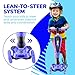 Hurtle 3 Wheeled Scooter for Kids - 2-in-1 Sit/Stand Child Toddlers Toy Kick Scooters w/ Flip-out Seat, Adjustable Height, Wide Deck, Flashing Wheel Lights, Great for Outdoor Fun -(Blue)