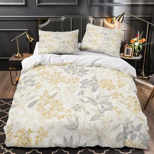 Housse de couette 3D patchwork vintage hypoallergénique avec fermeture éclair pour couple - 2