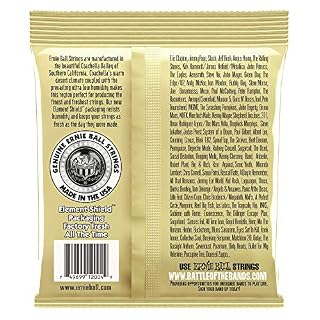 Ernie Ball 2004 Earthwood 80/20 Bronze-Jeu de cordes pour guitare acoustique-Pack de 6 - Les Beatles, Paul McCartney, John Lennon, RIngo Starr, George Harrison Ernie Ball 2004 Earthwood 80/20 Bronze-Jeu de cordes pour guitare acoustique-Pack de 6 – Image 3