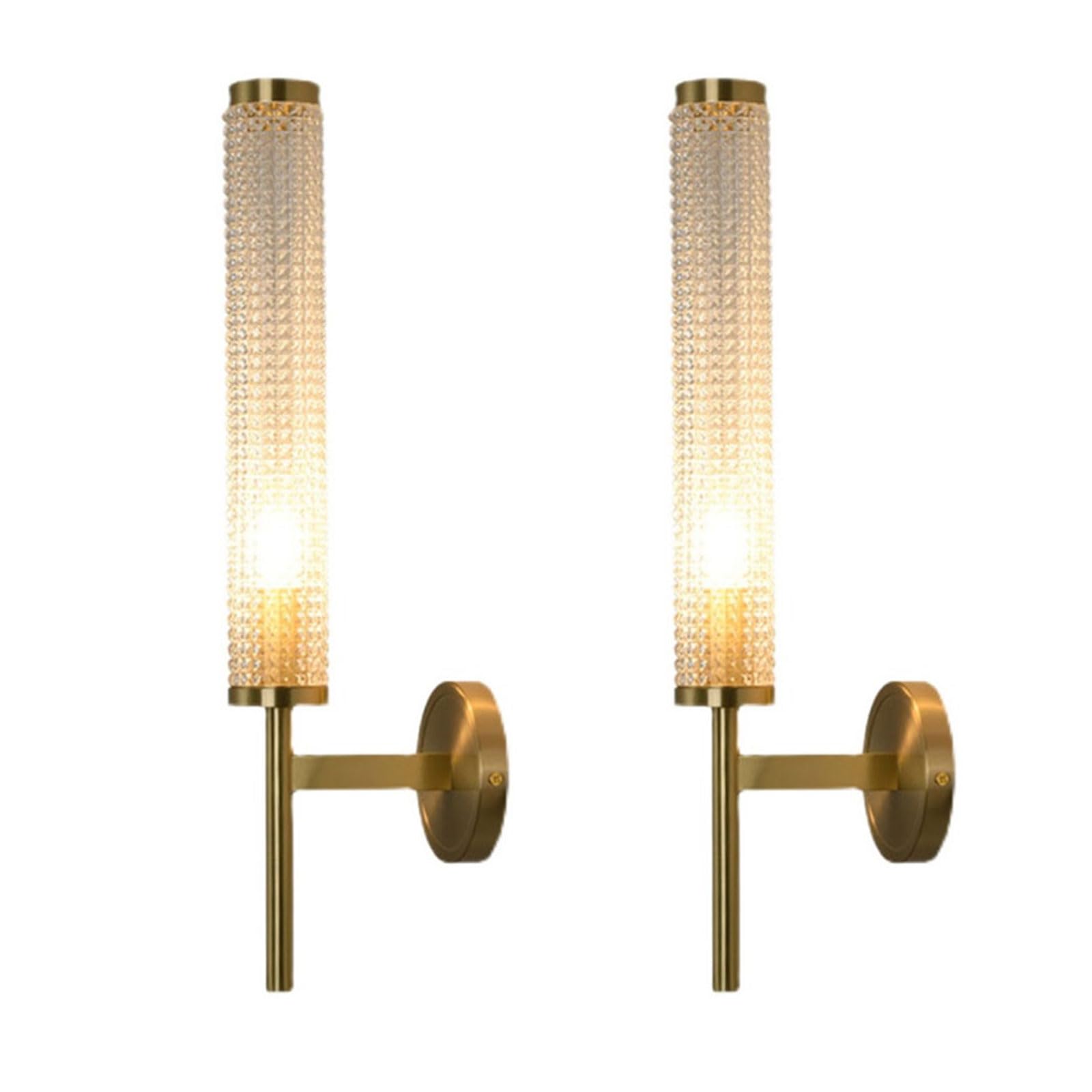 JYBNBBE Modern Wall Sconce Lights for Indoor Copper Long Wall Lamp Lamp Stairwell Corridor Aisle for Living Room Bedroom, 2 Pack