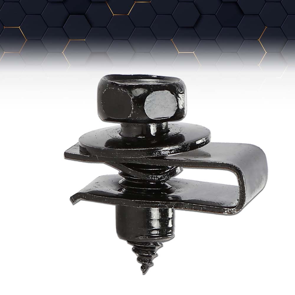 Retro-otive Fender Bolts & U Clips 20-Piece Set In Black Phosphate - Foto 4