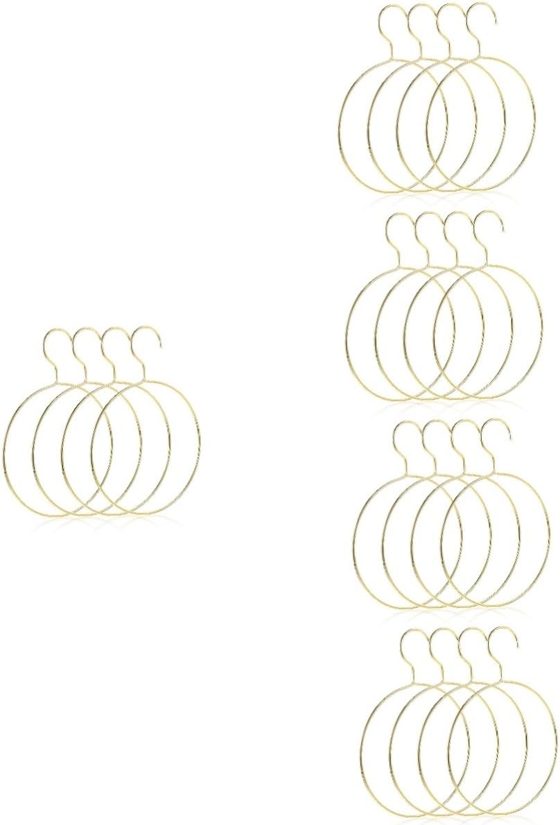 BESTOYARD 20 Pcs Belt Hanger Scarf Ring Hanger Heavy Duty Hangers for Clothes Hanger Organizer for Closet Metal Scrunchie Organizer Belts Socks Closet Scarf Holder Iron Non-Slip Water Tank