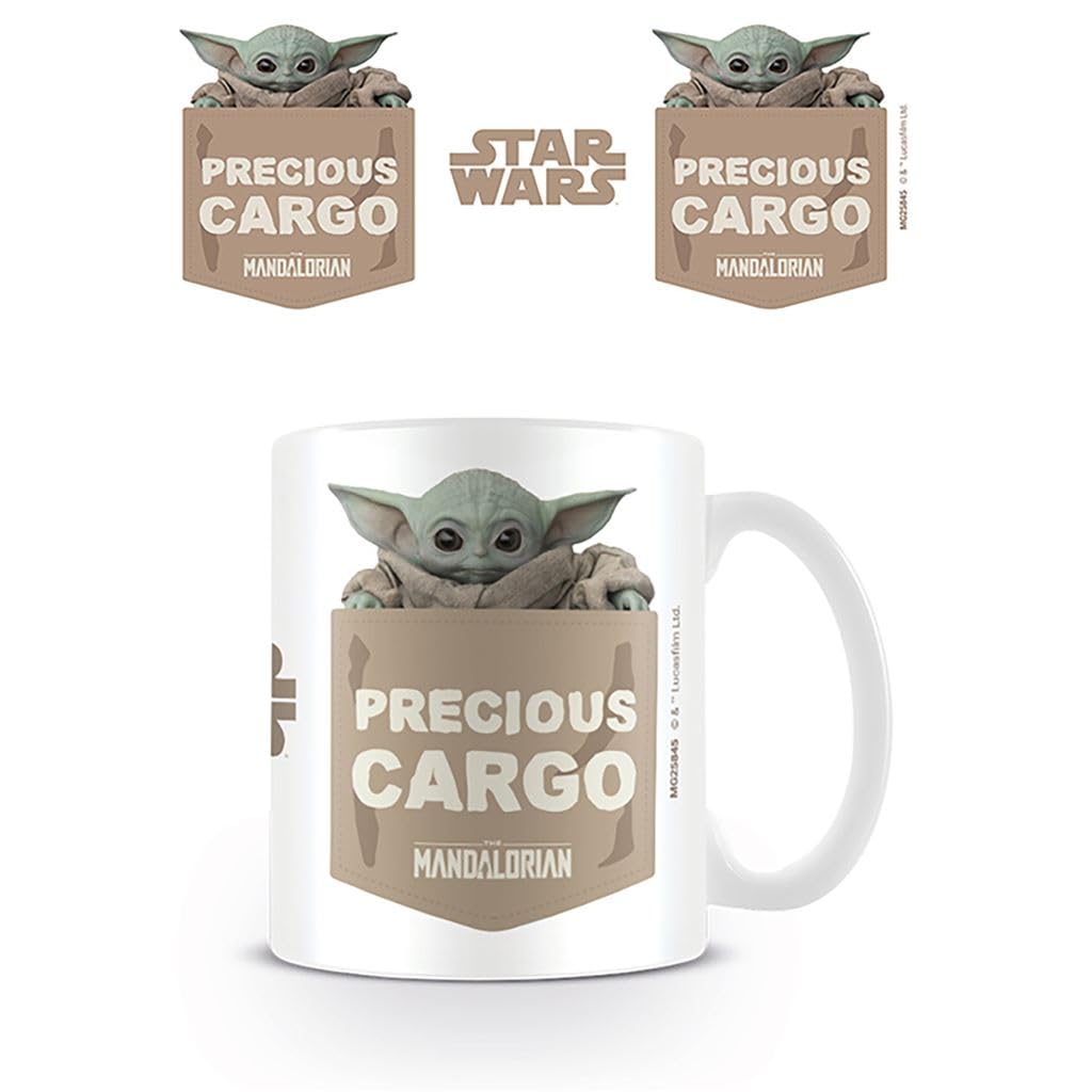 Disney Star Wars The Mandalorian (Precious Cargo) Tea and Coffee Mug White