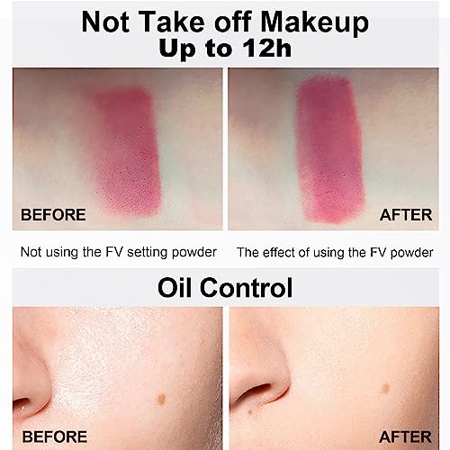 Fv Setting Powder, Loose Powder Makeup Absorbs Oil, Hypoallergenic Baking Powder Makeup For Matte Finish, Translucent Powder For Oily Dry Skin 0.35Oz, 10G, Naturally Neutral #TOP2