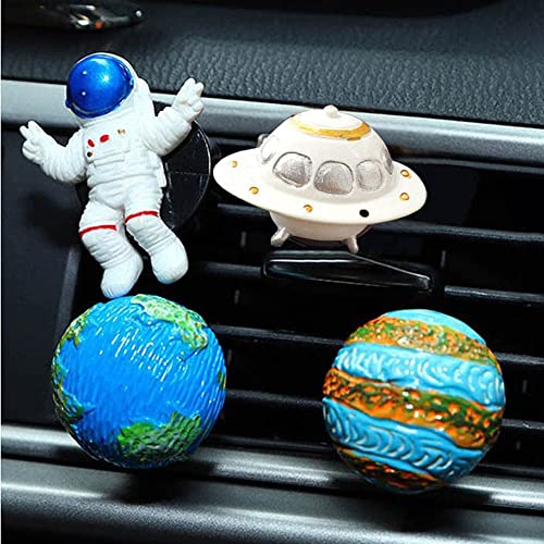 Image of ZOSTLAND Rhinestone Car Decorative Clip,Car Air Fresheners,Metal Vent Clip,Bling Auto Air Vent,Personalized Automotive Interior Decoration Accessories,Auto Decor Gift for Women,Men (4pcs Universe)