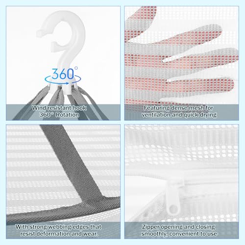 Panier maille suspendu à séchage rapide et bords avec sangle renforcée - 3