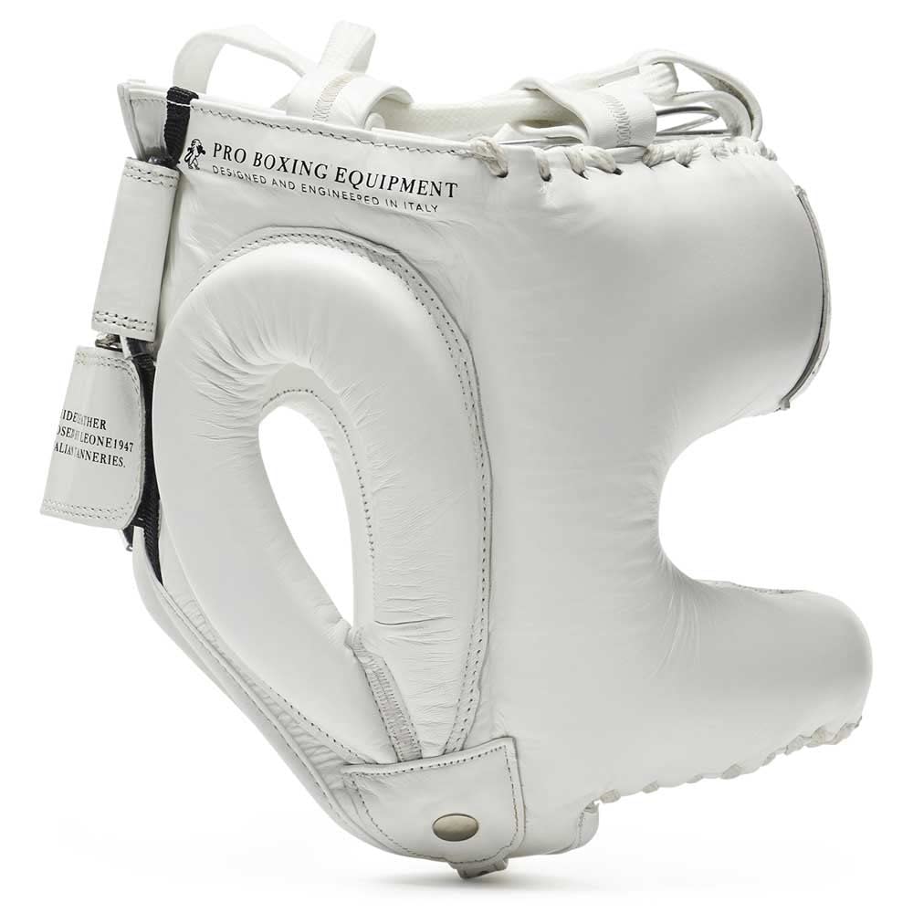 Protège-tête De Boxe Leone1947 Avec Protection Nez - Taille L-XL - En Cuir Rembourré Pour Entraînement Intense