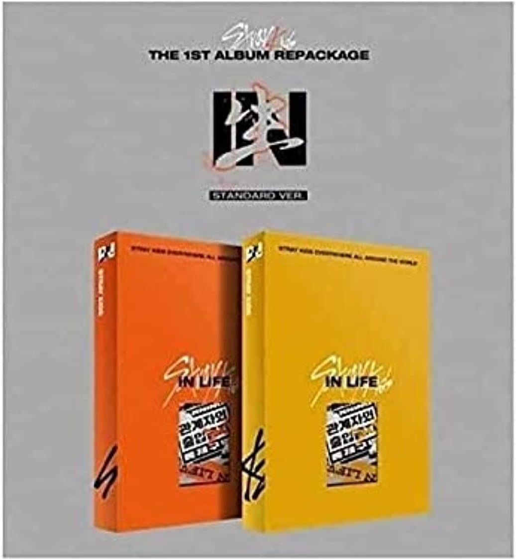 Stray Kids In生/in Life 1st Album Repackage Normal Random Version CD+72p PhotoBook+2p PhotoCard+1p Postcard+Message PhotoCard Set+Tracking Kpop Sealed