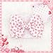 YanJie 7'' Valentines Hair Bow for Baby Girls Love Heart Double Layered Headbands Valentine Hair Accessories for Infants Pink Headband Cute Bowknot Barrettes Hearts Outfit