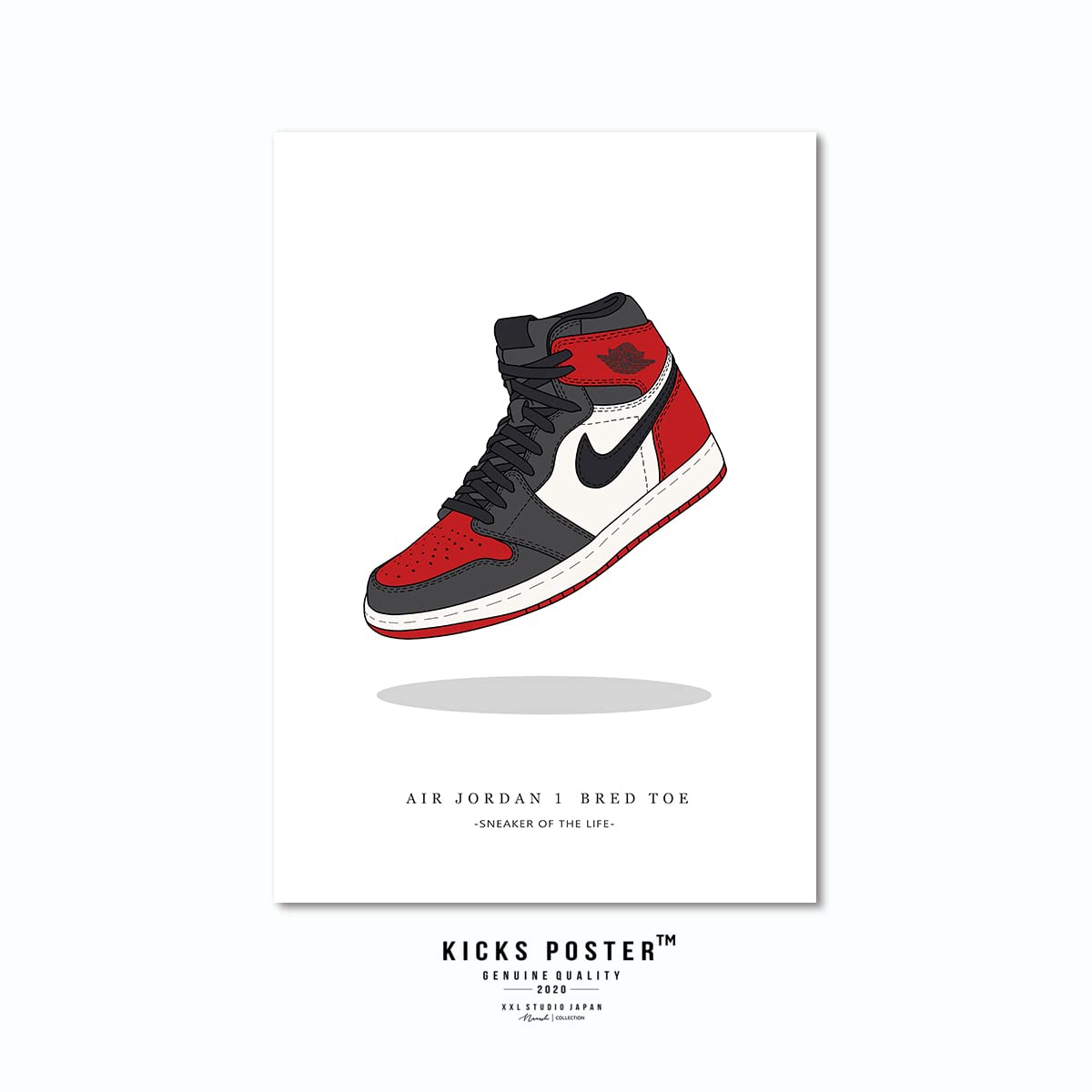 jordan 1 bred cartoon