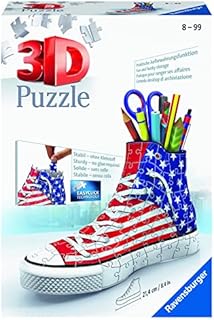 Ravensburger Sneaker American Style 112 Piece 3D Jigsaw Puzzle for Kids and Adults - Easy Click Technology Means Pieces Fit Together Perfectly