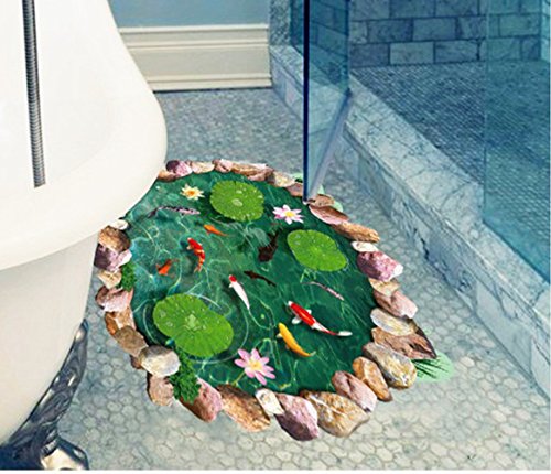 Auvs Adesivo da parete in 3D, rimovibile, motivo