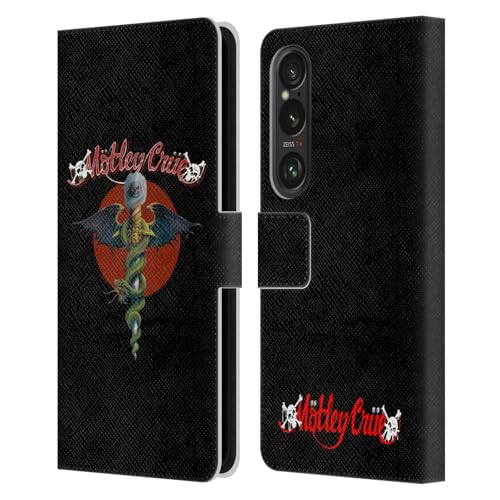 Head Case Designs Officially Licensed Motley Crue Dr. Feelgood Tour Graphics Leather Book Wallet Case Cover Compatible with Sony Xperia 1 VI 5G