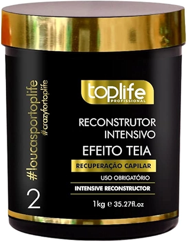 Máscara Reconstrutora Intensiva, Toplife Profissional, Recuperação Capilar 1kg