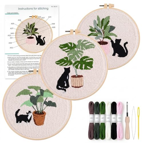 Idée cadeau anniversaire enfant kit punch needle débutant complet