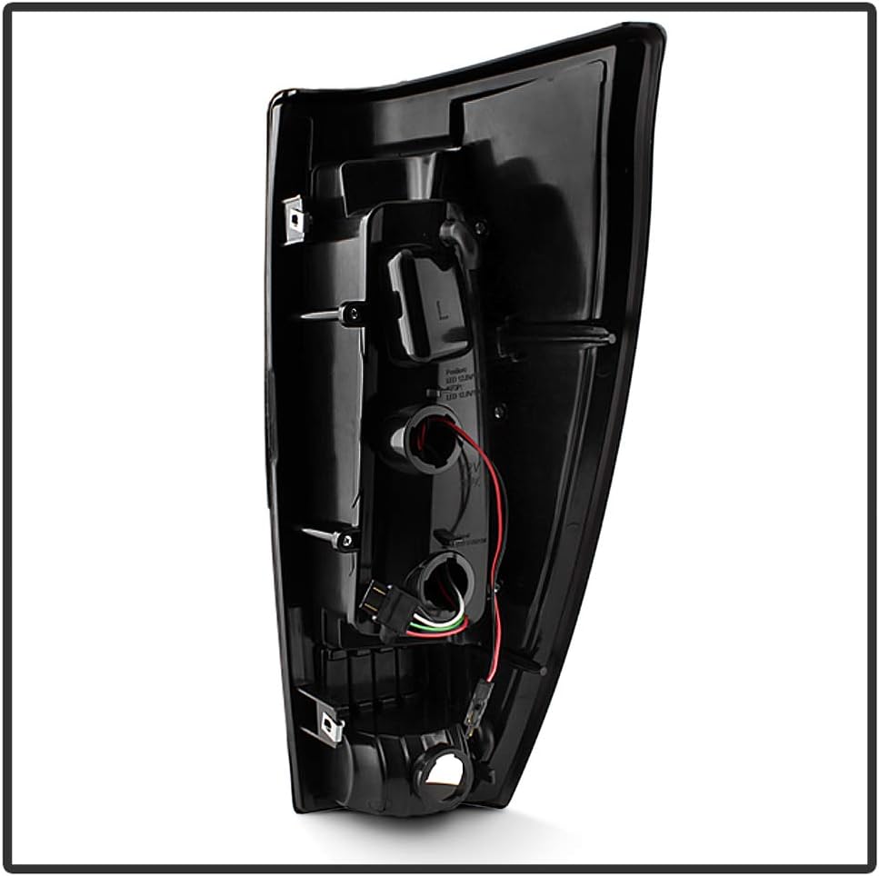 ACANII - For NEW Black 2002-2006 Chevy Avalanche 1500 2500 LED Tube Tail Lights Brake Lamps Driver & Passenger Side