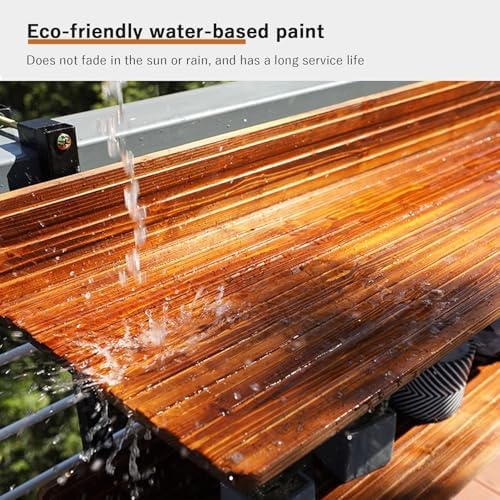 Wooden Balcony Bar Table - Folding Space-Saving Outdoor Rail Table for Garden & Terrace (60x33cm) - Stylish Hanging Design for Railings, Perfect for Small Spaces