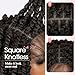 Fancy Hair Full Lace Short Passion Twist Wig with Baby Hair Lace Front Knotless Braided Twist Wig for Black Women (Ombre Brown)