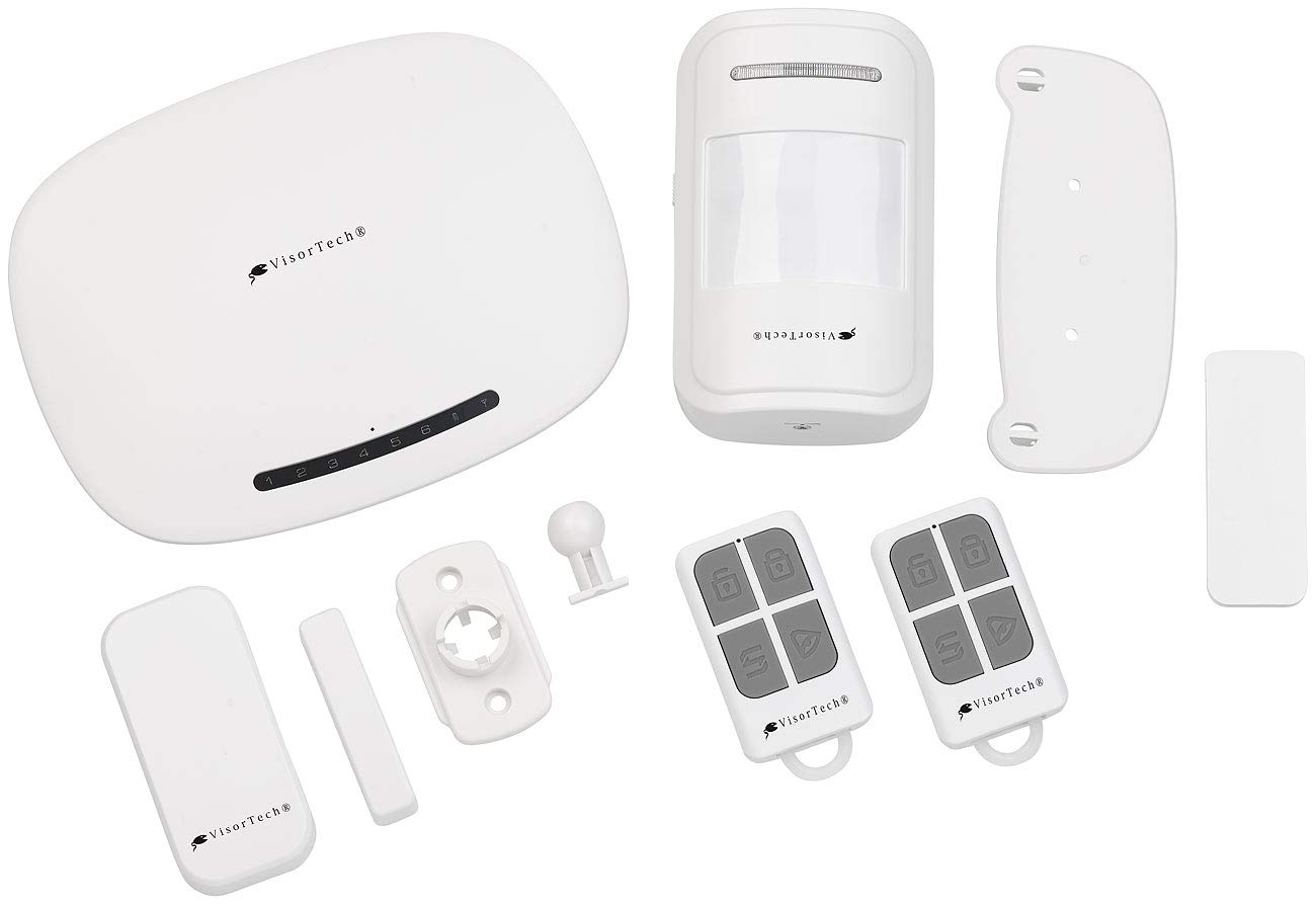 VisorTech 12V Alarmanlage: 14-teilige GSM-Alarmanlage mit App, Funk- & Handynetz-Anbindung (Wohnmobil 12V, Wohnwagen, iPad)