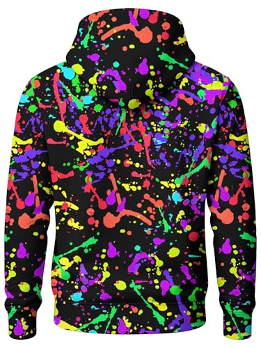 Image of PAGYMO Graphic Hoodies for Men Funny Novelty Pullover Hooded Sweatshirt | Funny 3D print, cool novelty design, colorful pattern, mens graphic pullover hoodie, sarcastic style, funky winter fashion