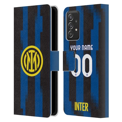 Coque Inter Milan Galaxy A52 étui portefeuille personnalisé foot et fentes pour cartes