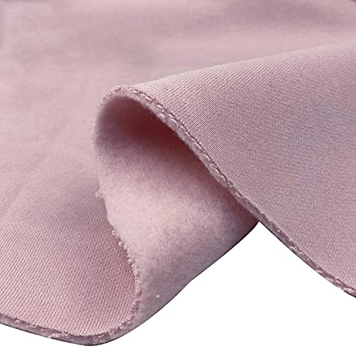 TINGCHAO Sweatshirt Fleece Gewebe Gestrickte Tuch Dicke Plus Fleece Stretch Halten Sie Warm für das Nähen zufällige Hemden, Oberteile, Röcke, Leggings 170x100cm,Rosa Cover