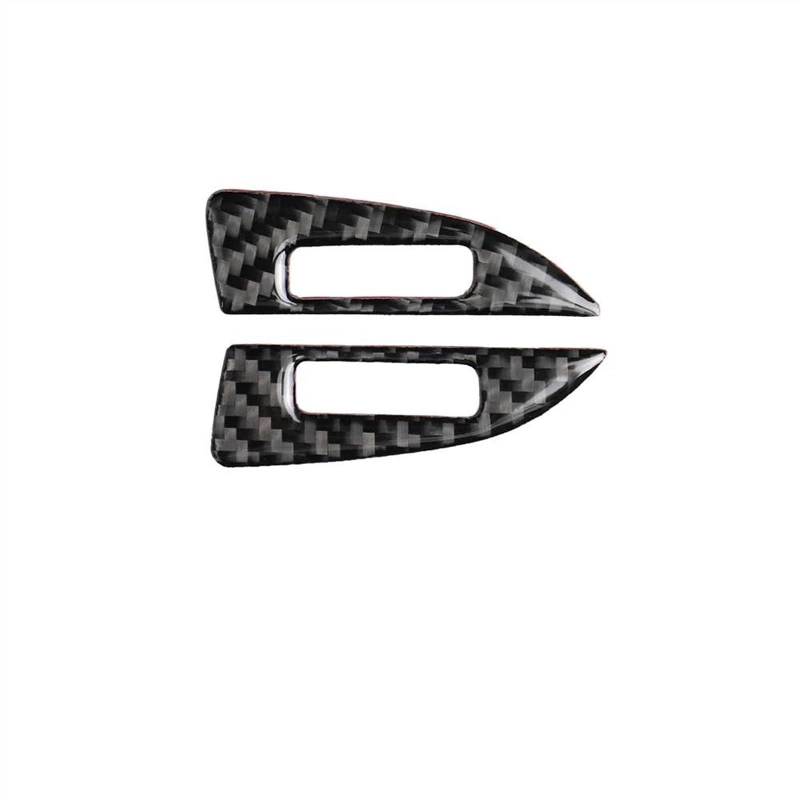 2Pcs Carbon Fiber Car Air Vent Trim Cover Dashboard Sticker for Mazda 3 Axela 2014 2017 2018 Anti-dust