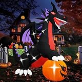 Popblow 10Ft Tall Halloween Pumpkin Dragon