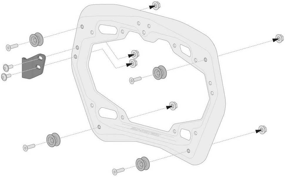 Sistema de maletas TRAX ADV Negro. 37/37 l. Multistrada 1200/ 1260/ 950/ V2.