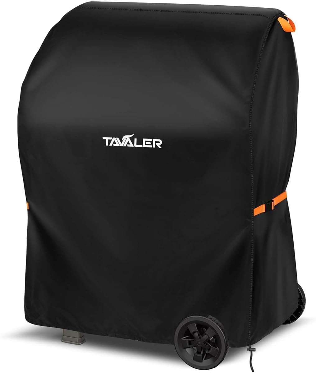 Tavaler Grillabdeckung Wetterfest-90x70x110 cm Grill Abdeckhaube 420D Oxford-Stoff Grillhaube Gasgrill Abdeckung Grill Schutzhülle für Weber, Enders, Char Broil Serie
