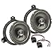 Produktbild tomzz Audio 4055-001 Lautsprecher Einbau-Set kompatibel mit Toyota Aygo RAV4 Yaris GT86 165mm Koaxial System TA16.5-Pro