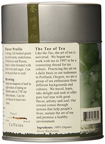 The Tao Of Tea, Hibiscus Ginger Tea, Loose Leaf, 3.0 Ounce Tin To Make 50 Cups & Pearl Green Tea, Loose Leaf, 4.0 Ounce Tin #TOP6