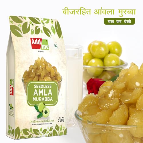 Image of Add me Seedless Dry Amla Murabba 750gm | Sweet & Delicious Amla Ka Murabba Without Sugar Syrup | Immunity Booster Vacuum Pack