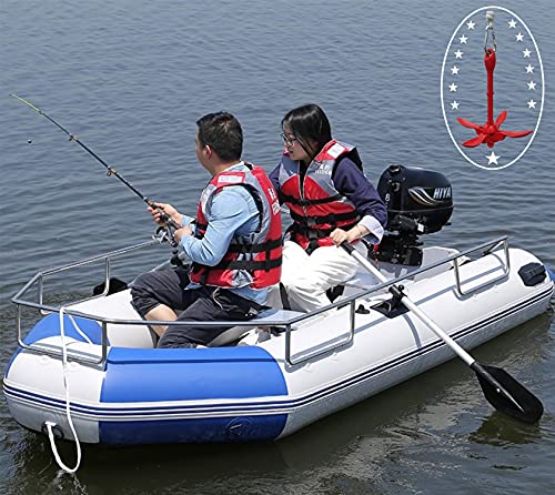 Ejemow Anchor For Kayak And Jet Ski, 3.5 Lb With 68Ft Rope For Paddle Board Pontoon Pwc Sup Canoe Accessories, Boat Anchor Kit,Folding Grapnel Anchor, Red #TOP7