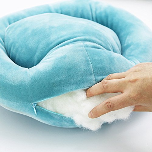 Feierna Nap Sleeping Pillow Feather Fabric Napping Rest Travel Back Cushion Double Layer Head Student Office Pillow With Arm Support Four Seasons Universal (Malachite Green) #TOP6